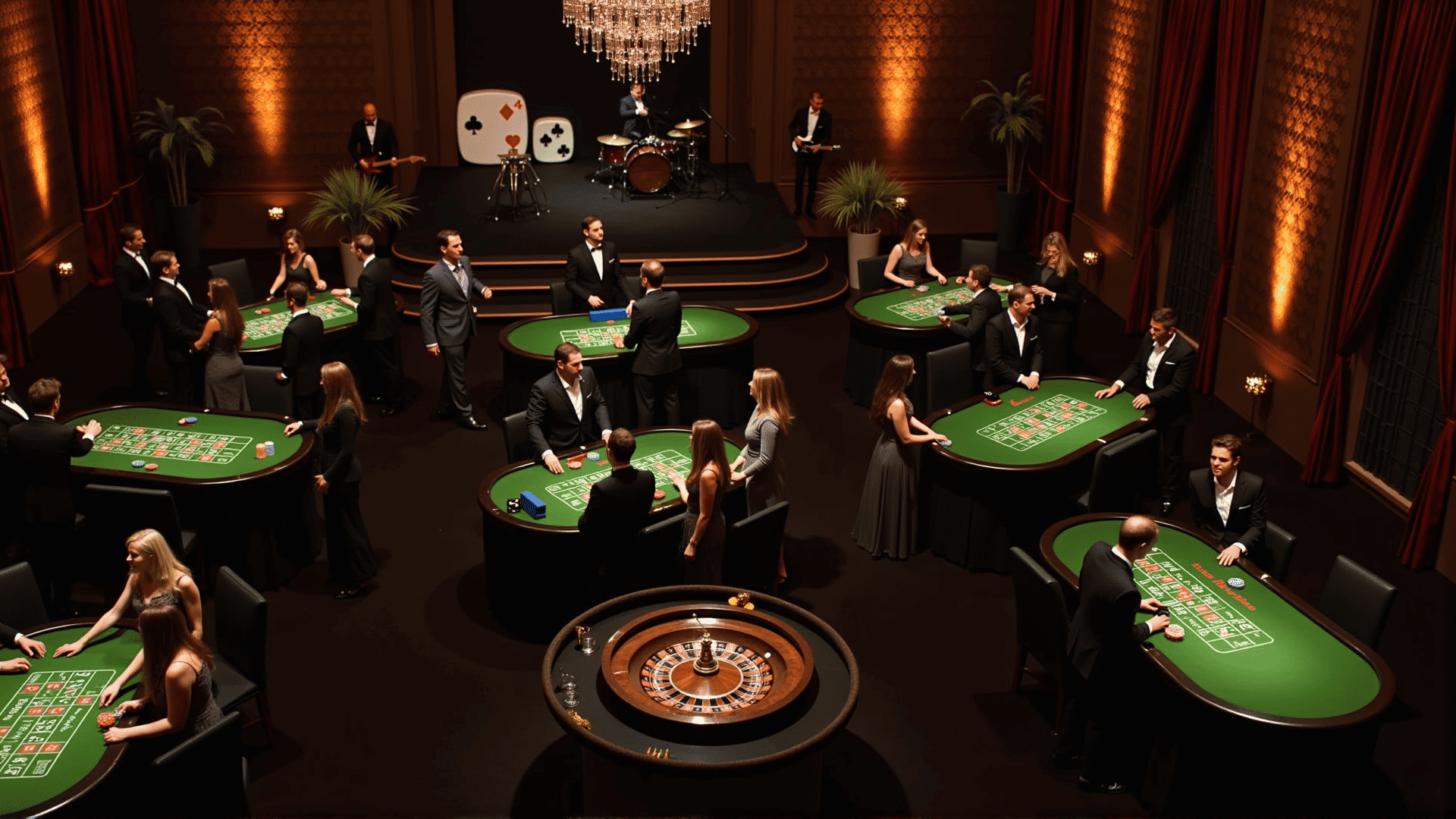 Casino night themes and decor